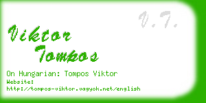 viktor tompos business card